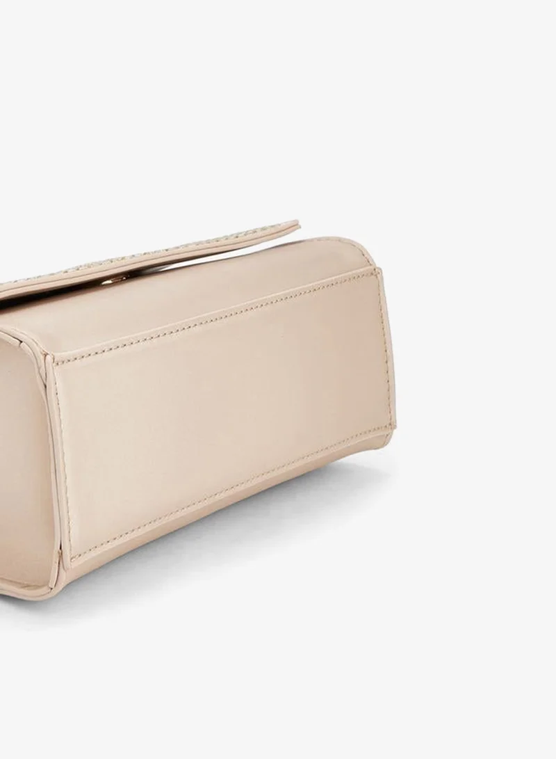 Flora Bella By Shoexpress PINK Embellished Satchel Bag With Detachable Strap for Women | Best Price UAE