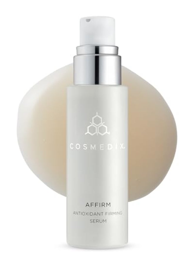 COSMEDIX Affirm Antioxidant Firming Serum Tightening Lifting Facial Serum with Essential Oils Vitamin E for Firmer Smoother HealthierLooking Skin Skin Care for Fine Lines Uneven Skin Tone - Image 1