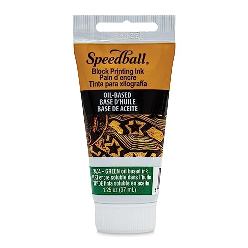 Speedball Art Products Company 003454 37cc Oil Block Ink, Green - Image 5
