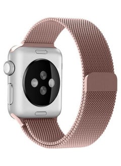 Milanese Loop Stainless Steel Replacement Band For Apple Watch Series 7/6/SE/5/4/3/2/1 42/44/45mm Rose Gold