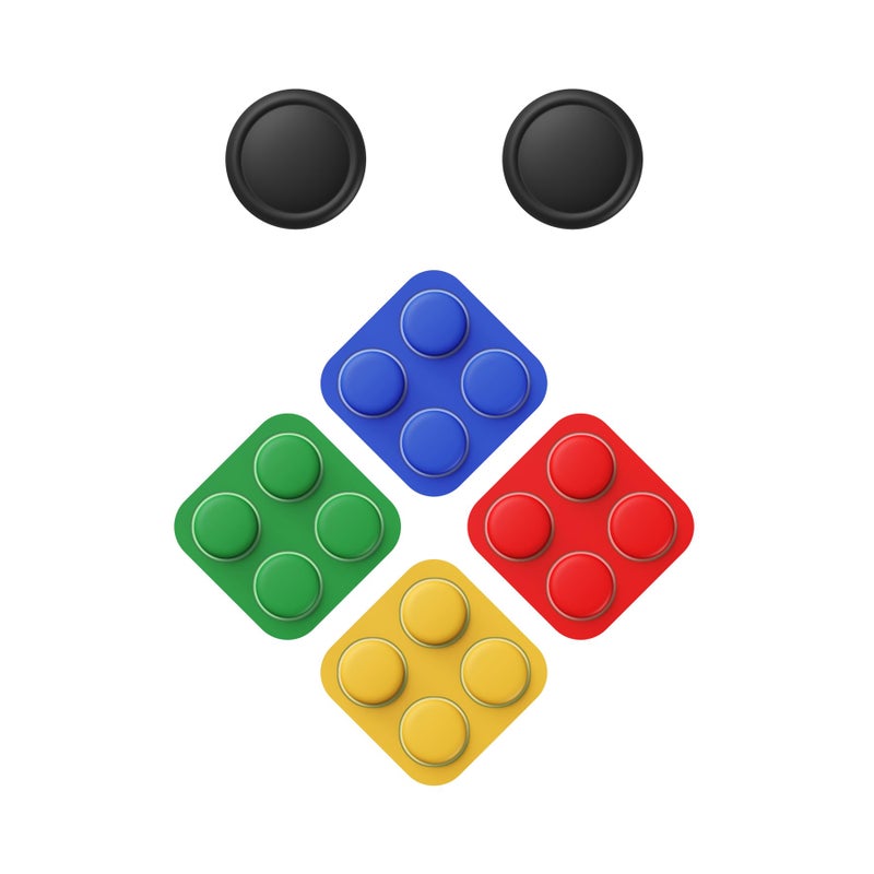 playvital مجموعة أغطية أزرار PlayVital + قبضة إبهام لجهاز نينتندو سويتش 2، 4 أغطية أزرار ملونة من السيليكون ABXY و 2 غطاء عصا تحكم لجويكون - أسود - Image 1