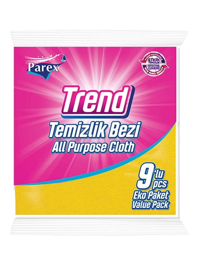 Parex 9-Piece Trend Cleaning Cloth Value Pack 38cm x 30cm - Image 3