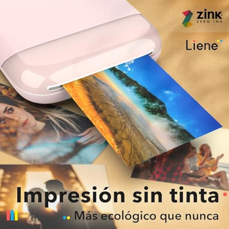 ليين ورق صور زنك المدعوم الفوري 2 × 3 انش، 50 ورقة، لاصق ممتاز، مقاوم للماء والتآكل والتمزق، طابعة صغيرة 2 × 3 انش، كوليماج - Image 2