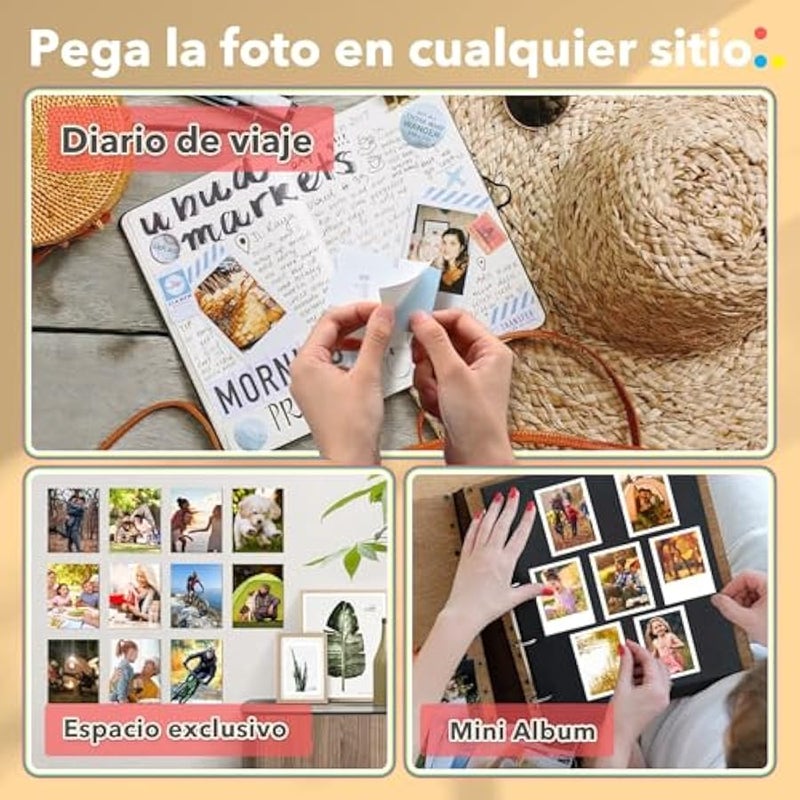 ليين ورق صور زنك المدعوم الفوري 2 × 3 انش، 50 ورقة، لاصق ممتاز، مقاوم للماء والتآكل والتمزق، طابعة صغيرة 2 × 3 انش، كوليماج - Image 4