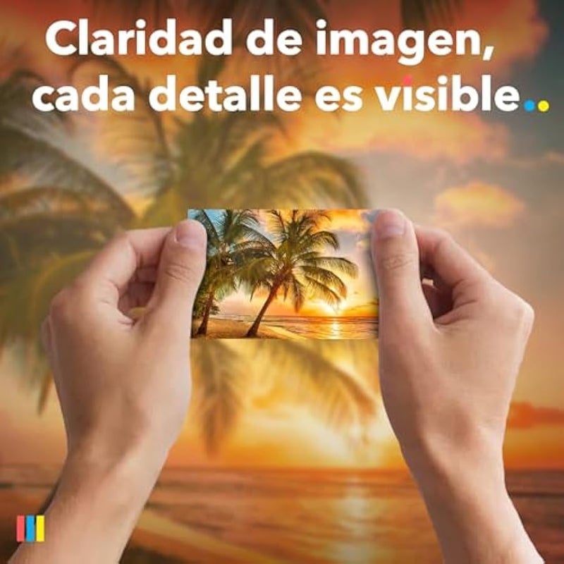 ليين ورق صور زنك المدعوم الفوري 2 × 3 انش، 50 ورقة، لاصق ممتاز، مقاوم للماء والتآكل والتمزق، طابعة صغيرة 2 × 3 انش، كوليماج - Image 3