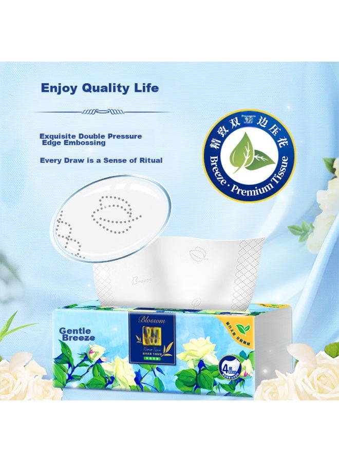 APP Qingfeng Facial Tissues, Floral Extract 4-ply 80 Sheets*8 Packs S Size, Facial Tissues, Embossed, Toilet Paper, Napkins - Image 5