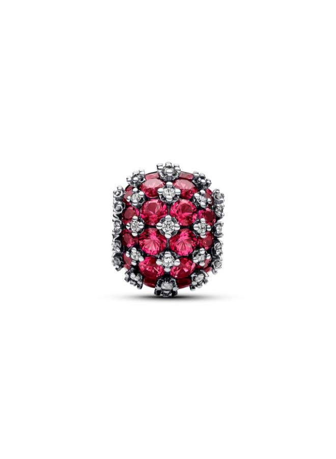 PANDORA Sparkling Pavé Round Pink Charm - Image 2