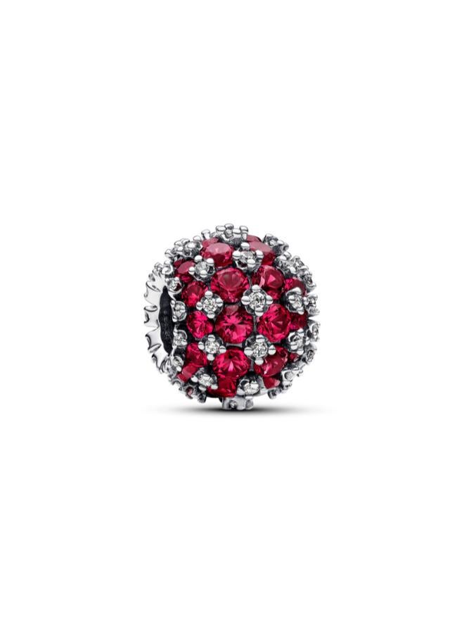 PANDORA Sparkling Pavé Round Pink Charm - Image 1