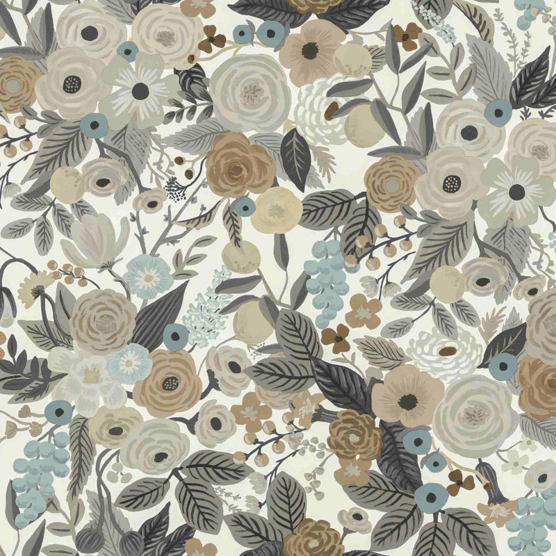 Ismoon 17.3''x78.7''Floral Peel and Stick Wallpaper Watercolor Vintage Contact Paper Removable Self-Adhesive Wallpaper Renovated Furniture for Cabinets Shelves Counter Tops Wall Decor Roll - Image 1
