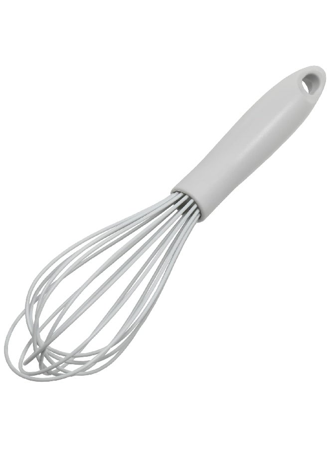 Chef Craft Premium Silicone Stain Resistant Wire Whisk Grey 10.5inch 13872 - Image 1