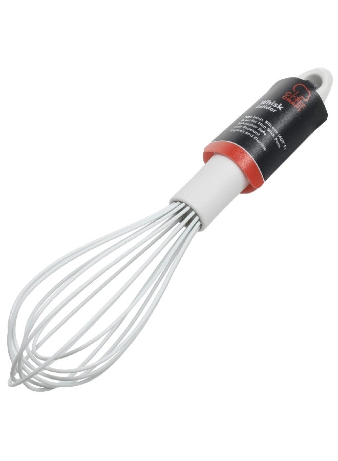 Chef Craft Premium Silicone Stain Resistant Wire Whisk Grey 10.5inch 13872 - Image 2