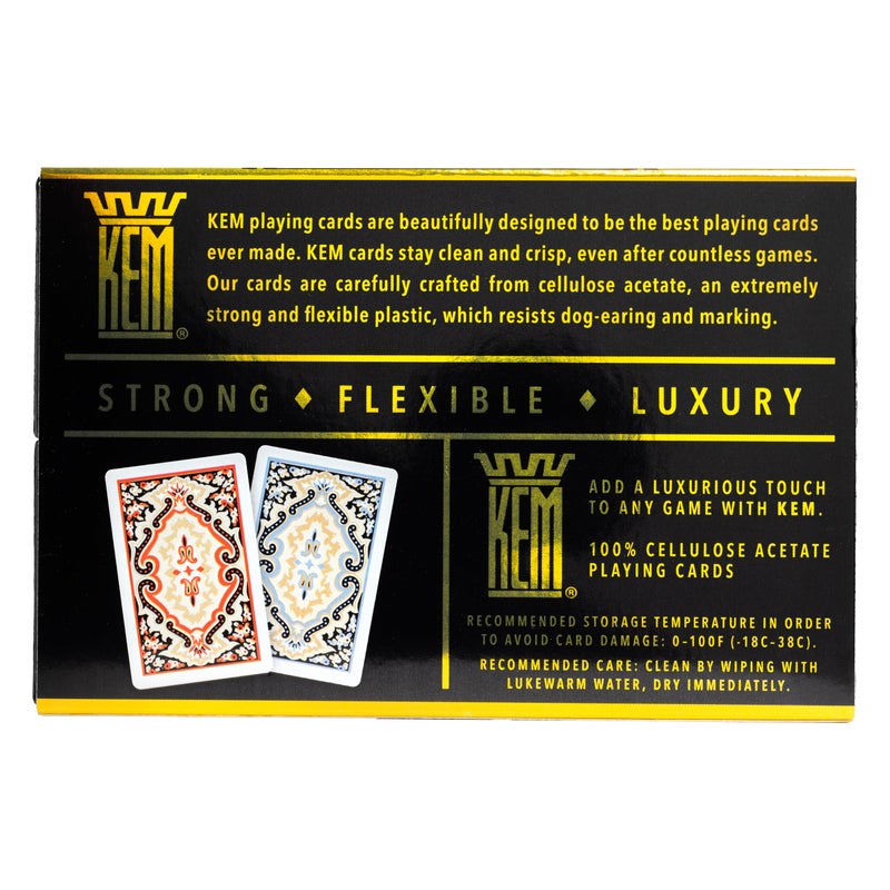 كيم KEM Paisley Blastic Bridge Size Size Poker Play Cards 2 Treps - Image 5