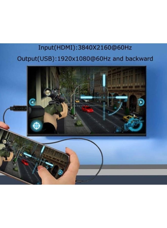 4K HDMI Video Capture Card to USB 2.0, Audio and Video Capture Adapter for Live Streaming, Recording, Video Conferences and Content Creation - Image 4