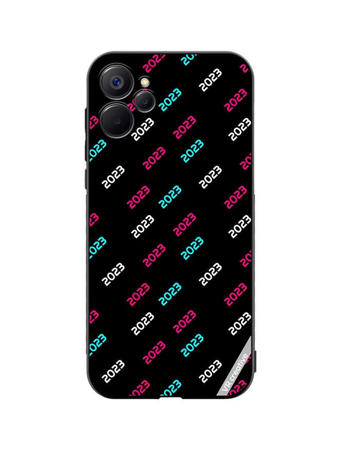 VR CREATIVE Protective Case Cover For Realme 9i 5G Creative Concept Of 2023 Happy New Year Design Multicolour