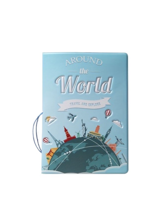 Durable PVC Passport Holder | Ultra-Thin Travel Document Wallet with Card Slots & Receipt Pocket - Image 1