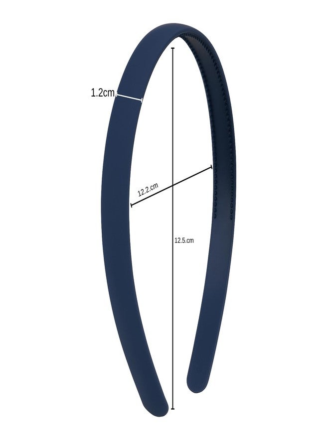 التعارف مجموعة آنا كرييشنز المكونة من 12 قطعة من عصابات الرأس البلاستيكية ذات الأسنان، متينة وخفيفة الوزن، مناسبة للرياضة، للنساء والفتيات والمراهقات والأطفال، إكسسوارات شعر مانعة للانزلاق (لمسة نهائية غير لامعة - 1.2 سم). - Image 4
