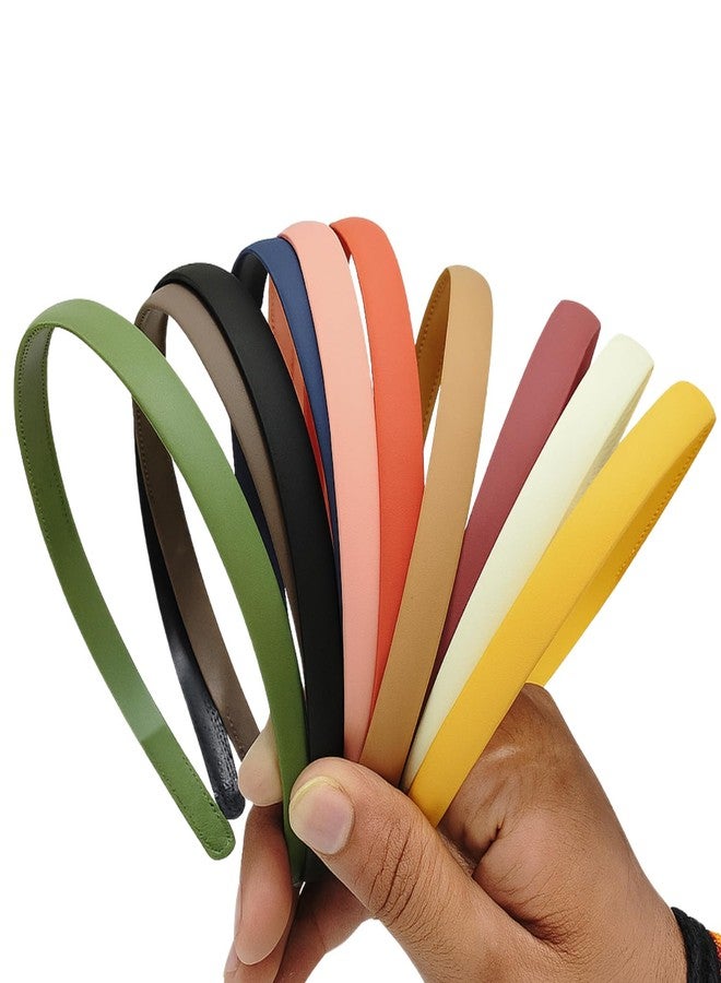 التعارف مجموعة آنا كرييشنز المكونة من 12 قطعة من عصابات الرأس البلاستيكية ذات الأسنان، متينة وخفيفة الوزن، مناسبة للرياضة، للنساء والفتيات والمراهقات والأطفال، إكسسوارات شعر مانعة للانزلاق (لمسة نهائية غير لامعة - 1.2 سم). - Image 1