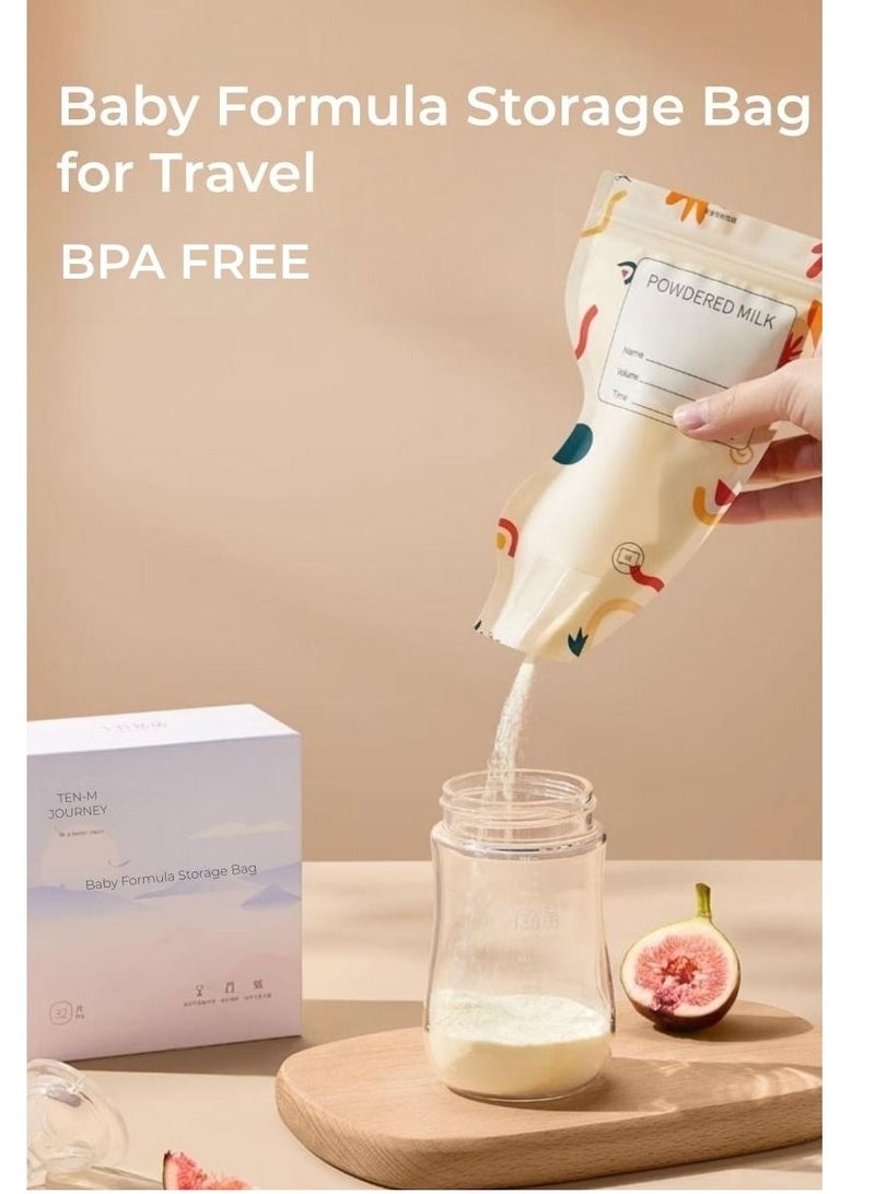 Be a better mom 64PCS Baby Formula Storage Bag for Travel Milk Powder Dispenser Portable - Image 1
