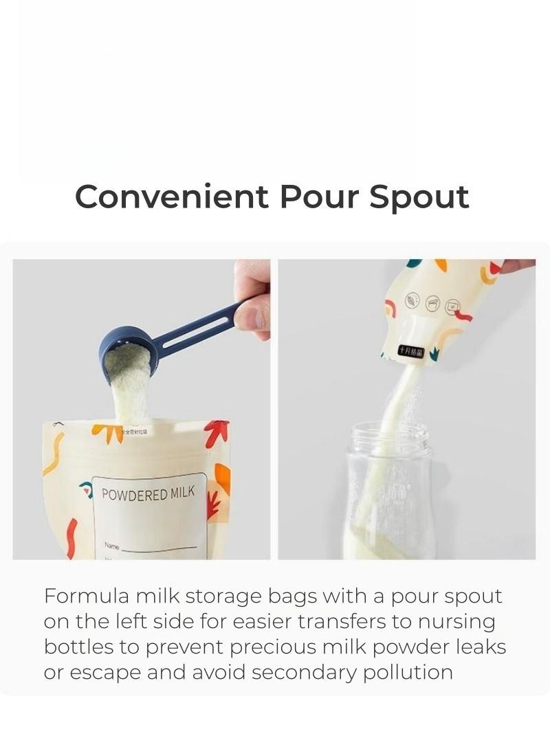 Be a better mom 64PCS Baby Formula Storage Bag for Travel Milk Powder Dispenser Portable - Image 4