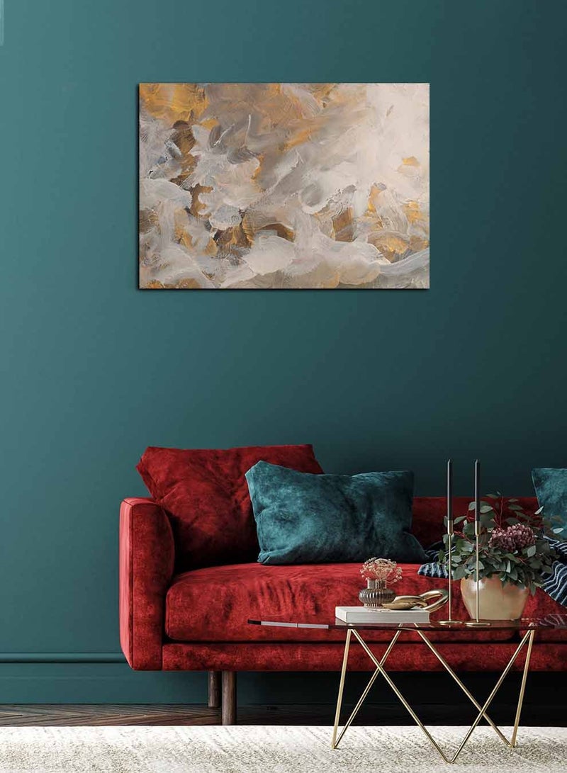 لوحة كانفاس على إطار خشبي، تصميم فن زيتي عصري ، للمنزل، غرفة المعيشة، المكتب، الديكور - Image 1