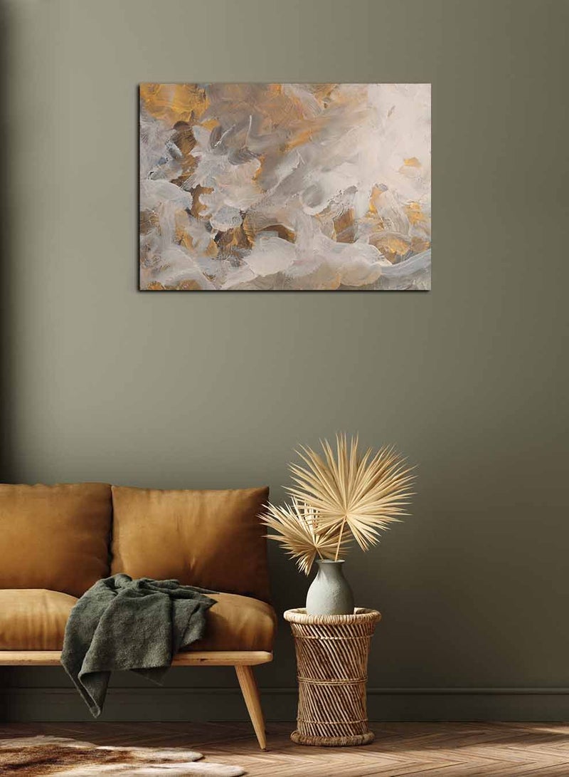 لوحة كانفاس على إطار خشبي، تصميم فن زيتي عصري ، للمنزل، غرفة المعيشة، المكتب، الديكور - Image 2