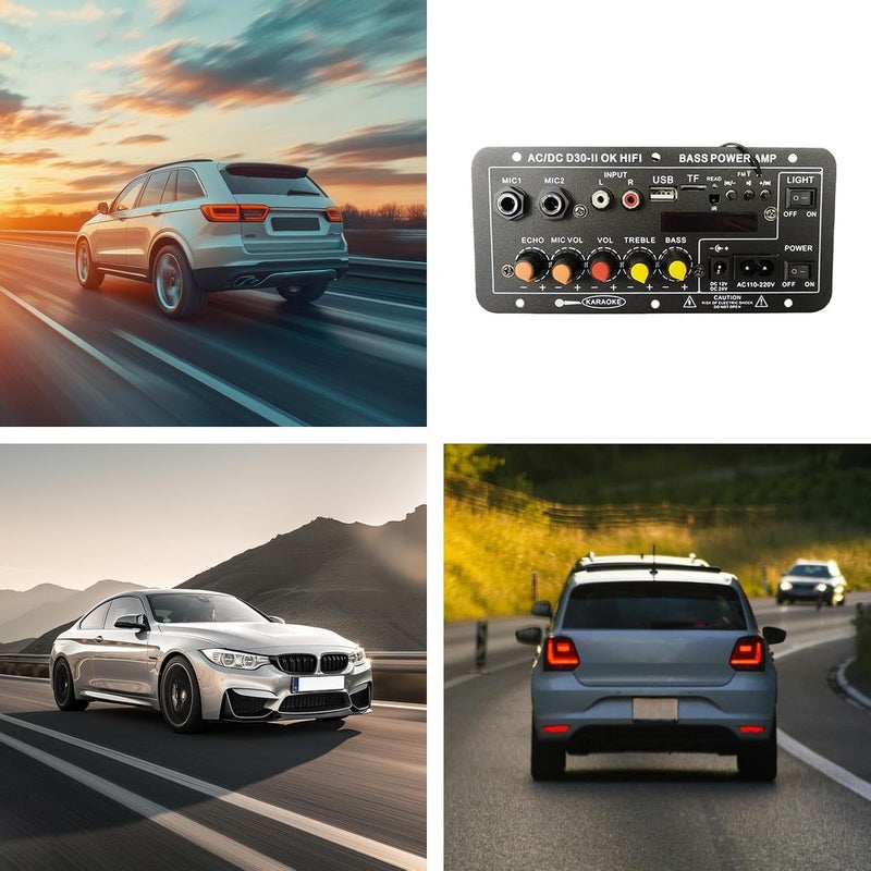 Car Amplifier with Wireless Stereo Display USB SD Card Slot for Home Car Audio Speakers - Image 5