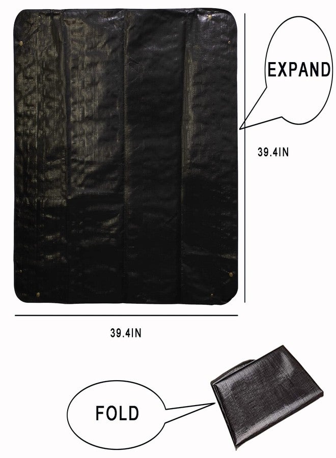 BIUWING 2PCS 39.4" x 39.4" Large Plant Repotting Mat Waterproof Transplanting Mat Indoor Plant Potting Mat Portable Gardening Mat Foldable Garden mat - Image 4