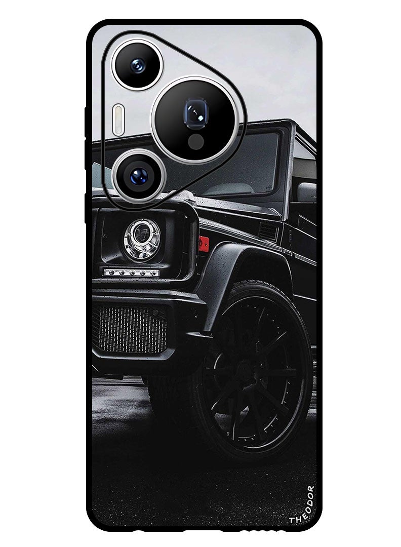 Theodor Protective Case Anti Scratch Shock Proof Bumper Cover For Huawei Pura 70 Pro Black Car - Image 1