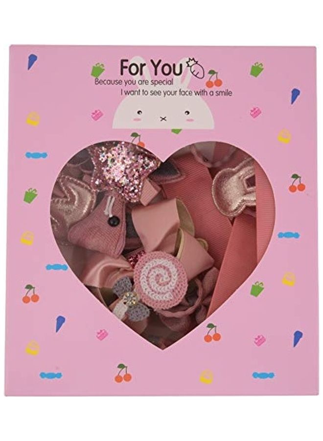 Yellow Bee 18-Piece Fashionable Hair Clip Set Multicolour - Image 5