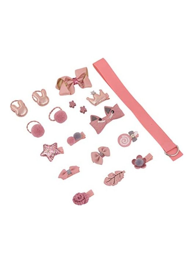 Yellow Bee 18-Piece Fashionable Hair Clip Set Multicolour - Image 4