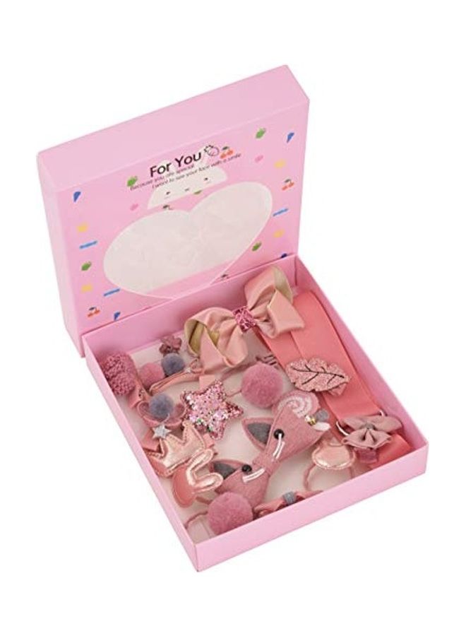 Yellow Bee 18-Piece Fashionable Hair Clip Set Multicolour - Image 3