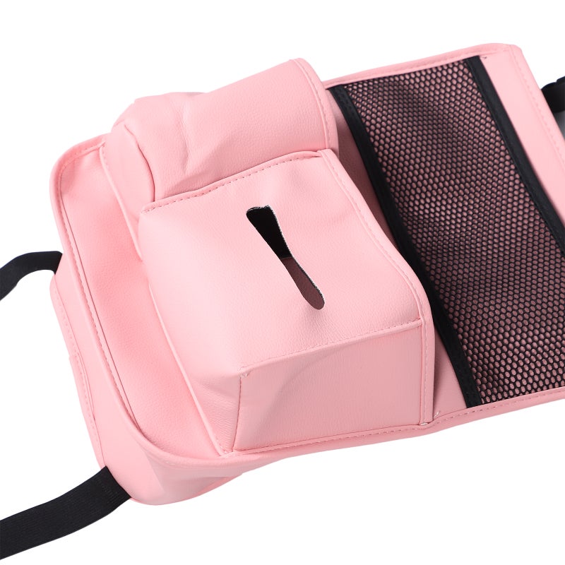 Car Armrest Storage Organizer For Women Interior Multi-Functional Car Console Organizer Bag With Mesh Pouch For Front Seat - Image 2