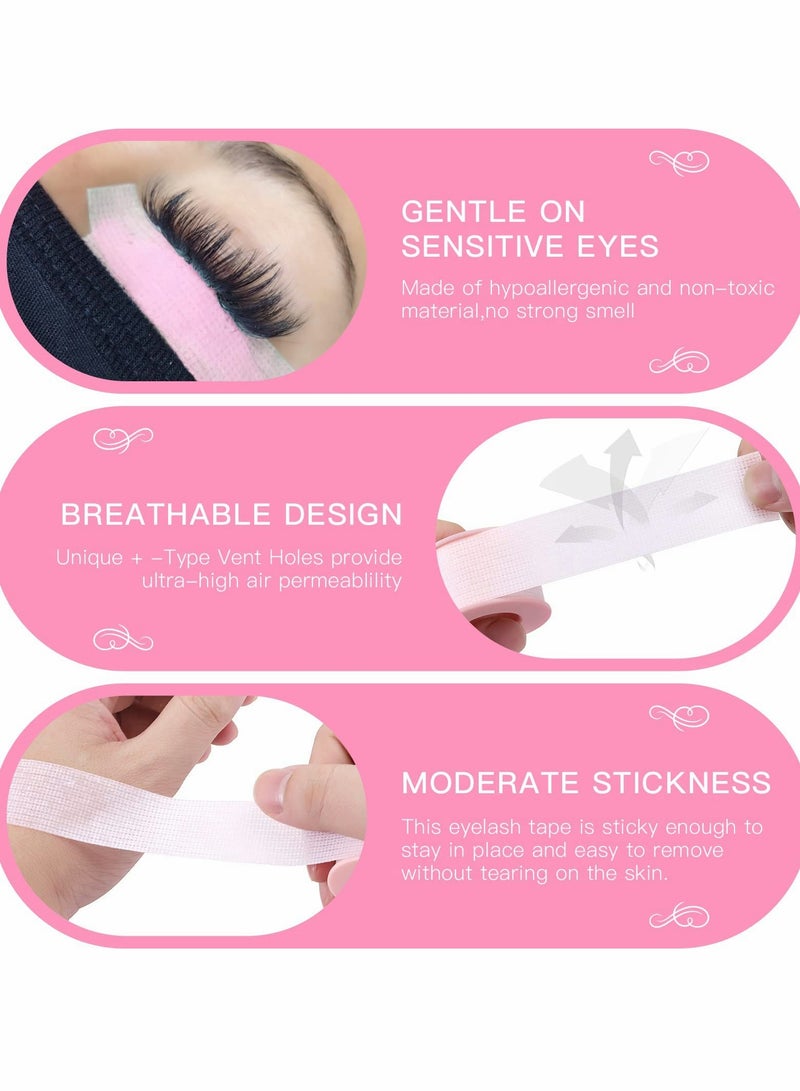 Sensitive Silicone Gel Eyelash Tape for Extensions 2.5cm x 3.6m Pink - Image 3
