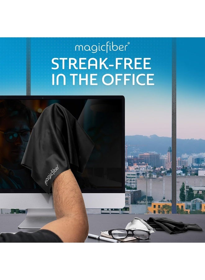 MagicFiber Extra Large Microfiber Cleaning Cloth - Premium Cloth for TV, Screens, Windows, Mirrors & More - Image 3