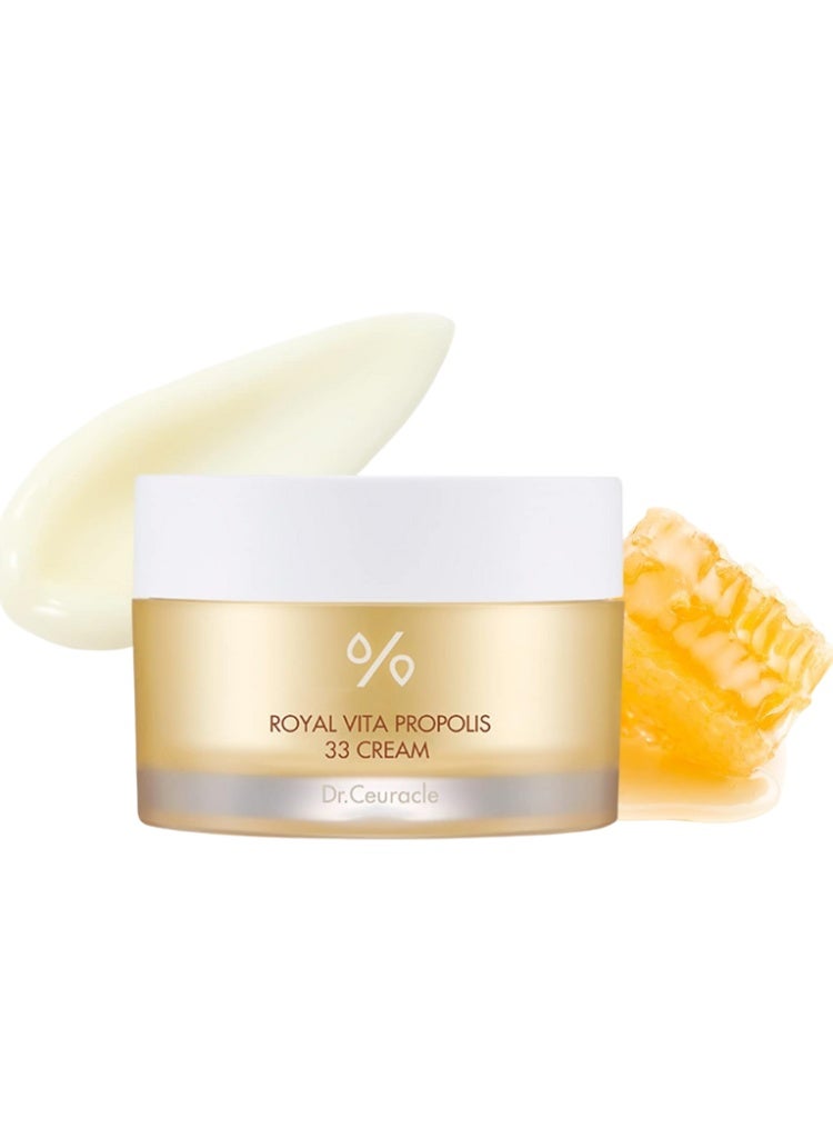 علاج البشرة الباهتة والمتعبة – Dr.Ceuracle Royal Vita Propolis 33 Cream لترطيب عميق، إشراقة فورية وإصلاح حاجز البشرة (50ml) - Image 1