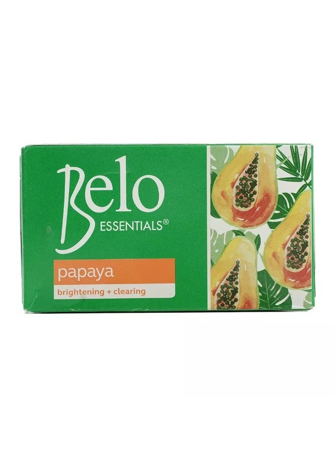 Belo Essentials Papaya Brightening and Clearing Soap Bar- 135gms - Image 1