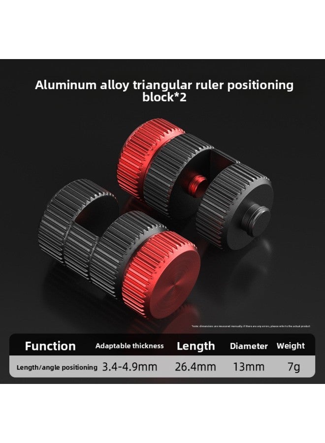 Aluminum Alloy Triangular Ruler Woodworking Multifunctional Marking Ruler High Precision 45 Degrees 90 Degrees Welder Special Large Square 