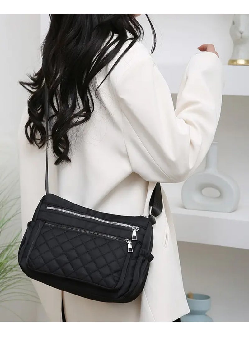 MXM Women Bags Purse Crossbody Bag for Women | Shoulder Messenger Carryall Bag for Girls  Waterproof Nylon Handbag ( Black )  - Image 5
