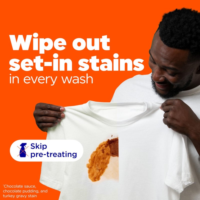 Tide Ultra Oxi Boost Liquid Laundry Detergent, 148 fl oz, 105 Loads, Advanced Stain Remover, Laundry Detergent Liquid with Extra Oxi Power - Image 4