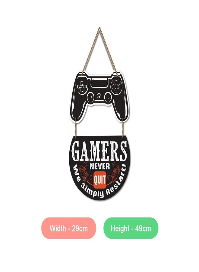 Kaameri Bazaar Gamer Wall Hanging for Living Room | Bedroom | Home Décor | Gifts | Wooden Hanging Decoration Items | Artworks Wall Hangings - Image 2
