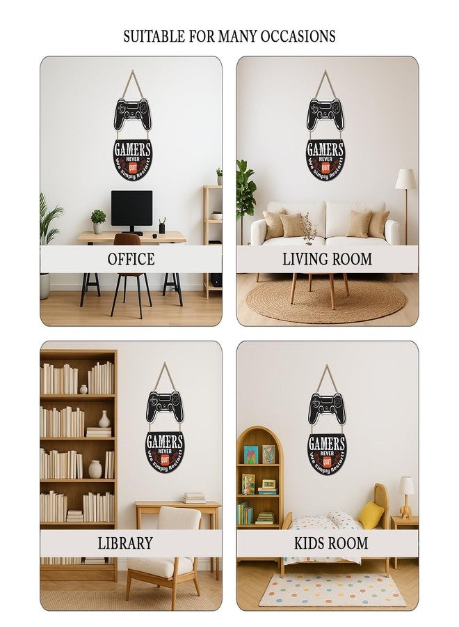 Kaameri Bazaar Gamer Wall Hanging for Living Room | Bedroom | Home Décor | Gifts | Wooden Hanging Decoration Items | Artworks Wall Hangings - Image 4