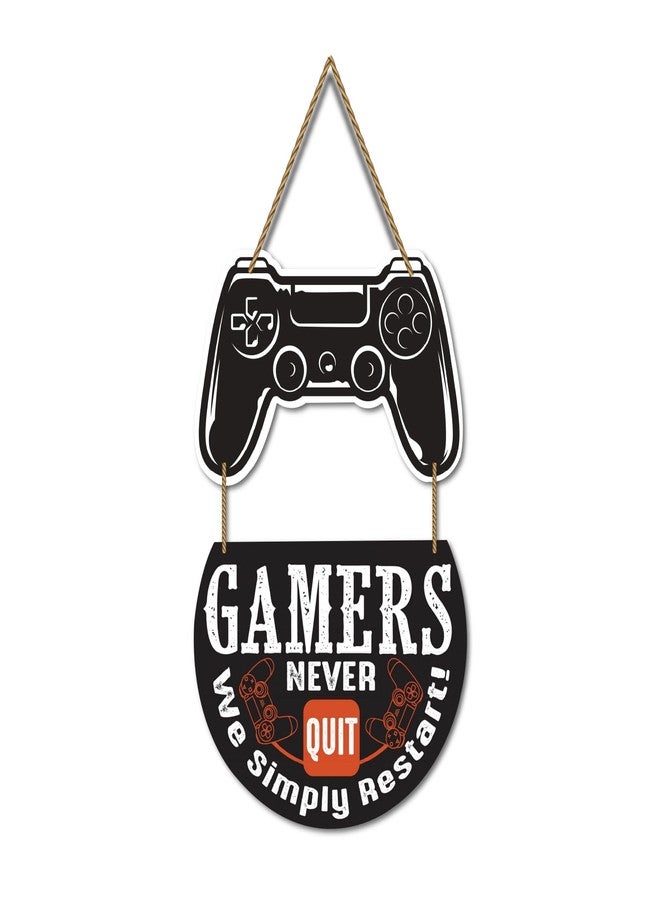 Kaameri Bazaar Gamer Wall Hanging for Living Room | Bedroom | Home Décor | Gifts | Wooden Hanging Decoration Items | Artworks Wall Hangings - Image 1
