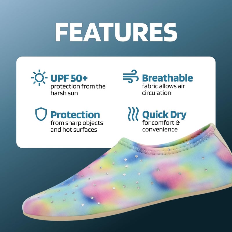 Slipstop water shoes for Women and Men - Quick-Dry Aqua Pool Socks Beach Shoes - Barefoot Shoes for Yoga, Indoor and outdoor activity - Black … - Image 5