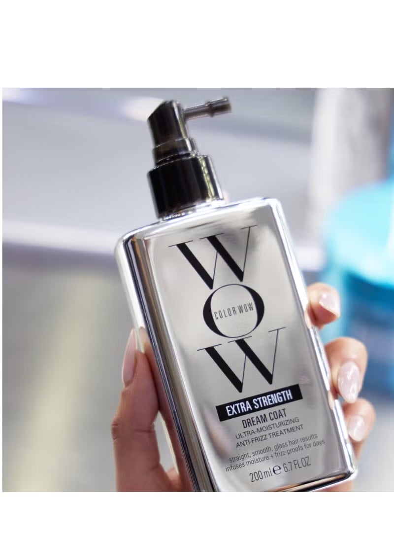 Color Wow Extra Strength Dream Coat, powerful, ultra moisturizing, anti humidity treatment for extremely frizz prone hair; glassy smooth, straight + frizz resistant styles for up to 3-4 washes - Image 4