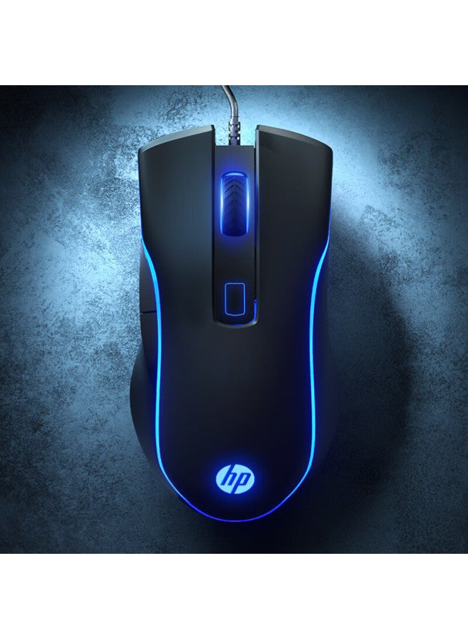 HP Hp Wired Gaming Mouse For Pubg, Lol, With Mechanical Programmable Macro Keys, Office Universal Peripheral M200 Black (lightweight Version)  - Image 1