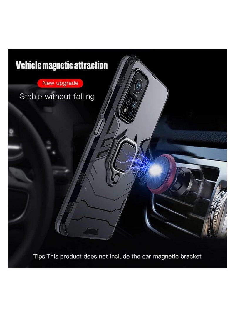 اووكاي [1+2] جراب لهاتف Xiaomi Redmi Note 13 4G مع واقي شاشة من الزجاج المقوى، جراب مزدوج الطبقات مقاوم للصدمات عالي التحمل بدرجة عسكرية مع حامل حلقي مغناطيسي (Note 13 4G) - Image 4