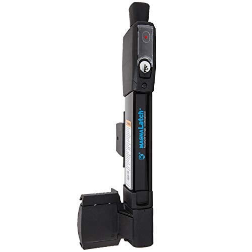 National Hardware مغناطيسية البوابة الوطنية لمعدات الأمان للمسابح Magna Latch N346-212، قفل بوابة سحب عمودي مقاوم للأطفال لأبواب المسابح أو أقفال الأسوار، أسود - Image 1