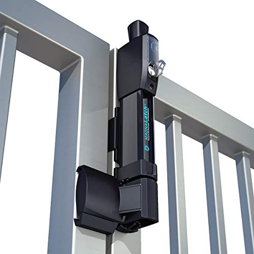 National Hardware مغناطيسية البوابة الوطنية لمعدات الأمان للمسابح Magna Latch N346-212، قفل بوابة سحب عمودي مقاوم للأطفال لأبواب المسابح أو أقفال الأسوار، أسود - Image 2