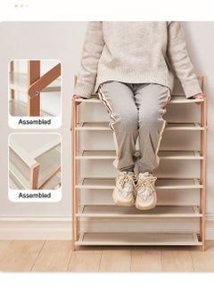 Merry Moments Modern Shoes Rack Stand Shoe Shelf Free Standing Shoe Storage Organizer for Entryway Living Room Bedroom Free-installation 3 Tier 70x23.8x45cm  - Image 5