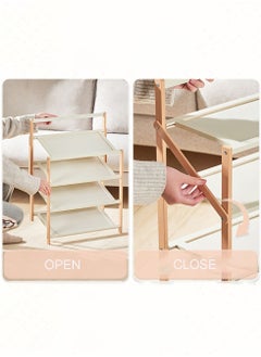 Merry Moments Modern Shoes Rack Stand Shoe Shelf Free Standing Shoe Storage Organizer for Entryway Living Room Bedroom Free-installation 3 Tier 70x23.8x45cm  - Image 3